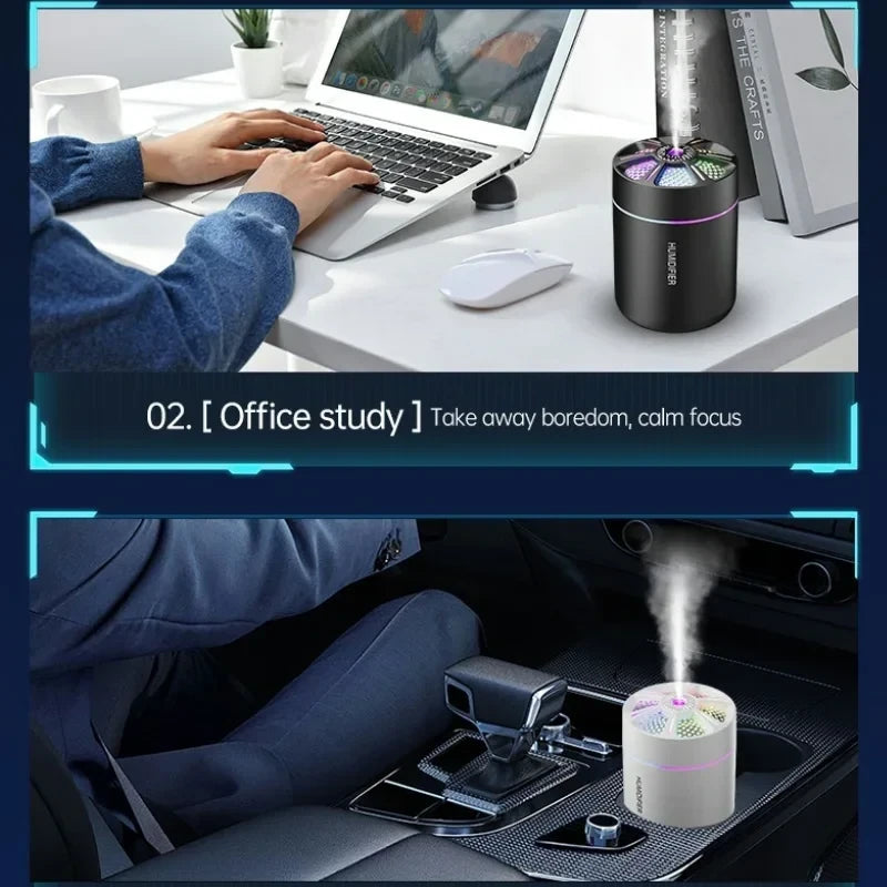 GlowMist 2-in-1 Mini Humidifier + Aroma Diffuser