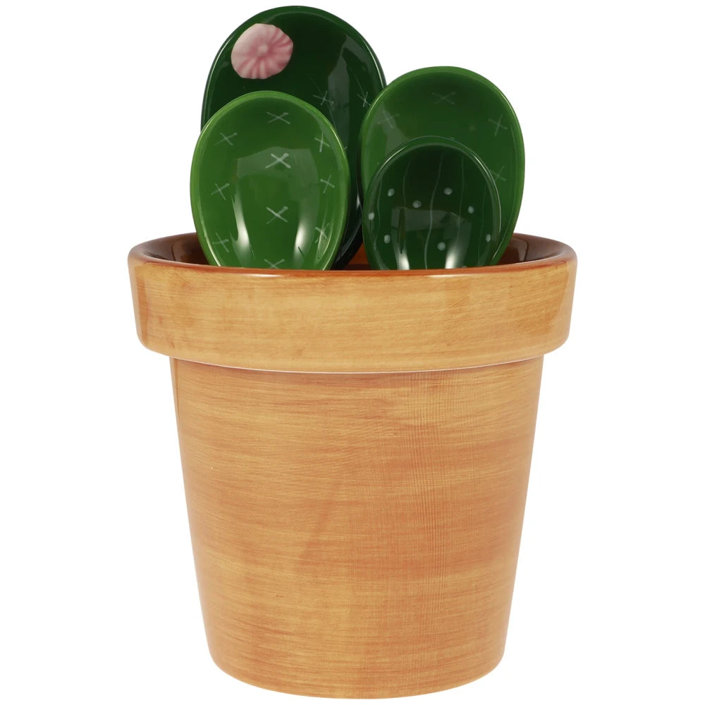 Cactus Ceramic Measuring Spoon Set
