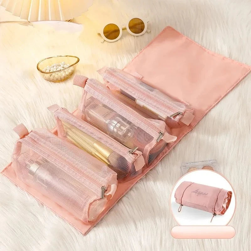 Detachable 4-in-1 Travel Cosmetic Bag