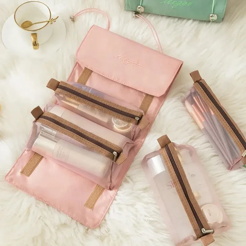 Detachable 4-in-1 Travel Cosmetic Bag